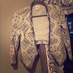Parker beaded crop jacket